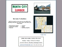 Tablet Screenshot of northcitylumber.com